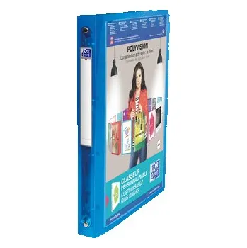 Archivační box Oxford, Prezentační pořadač, 4 kroužkový, PP, A4, 3 cm, modrá