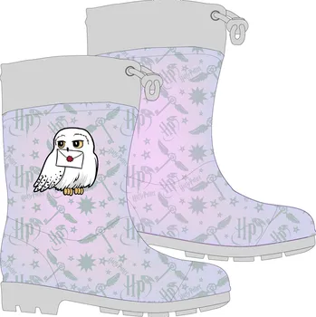 Dívčí holínky Eplusm Dívčí holínky HARRY POTTER HEDVIKA šedé Šedá, Velikost: 27/28 27/28