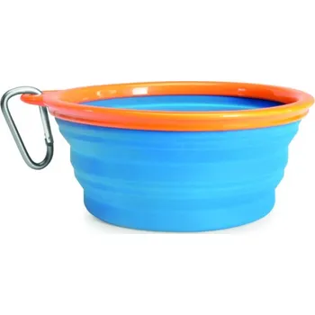 Miska pro psa CAMON CESTOVNÍ MISKA 2x600 ml SE STOJANEM