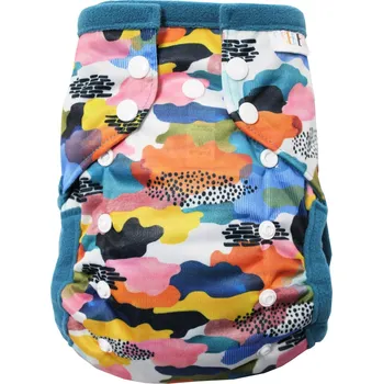 Plenkové kalhoty Breberky Kapsová plenka (M) - Malované mraky PAT