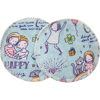 Vložka do podprsenky Breberky BIO Vložky do podprsenky s GOTS - Štěstí (biobavlněný úplet)