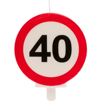 Dortová svíčka Dekora Narozeninová svíčka - 40