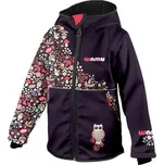 Wamu Dětská softshellová bunda Sova fialová Vel. 92-98