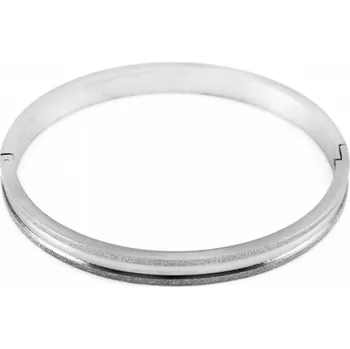 Náramek biju Matný pevný Náramek z chirurgické oceli, obvod , 2001429 s jemnou linkou 1429