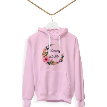 Dámská mikina Personal Dámská mikina s vlastním textem - Družička květiny Barva: Bílá, Velikost - dospělý: XL