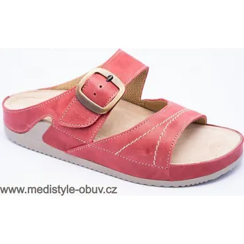 Dámská zdravotní obuv MEDISTYLE LUĎKA 4L-J15 pantofel červený, --- - 40