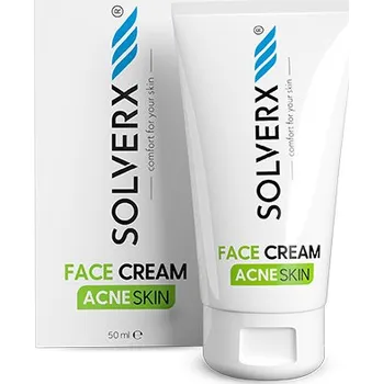 Pleťový krém Solverx Acne Skin pleťový krém pro mastnou, problematickou pleť se sklonem ke vzniku akné, 50 ml