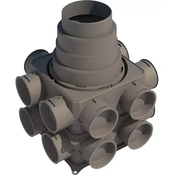 Brilon Octopus DBOX 216V distribuční box, 16x výstup, univerzální spodní připojení DN125-180