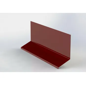 Plech Horní lemování RŠ 250 (v kombinaci s krycí lištou) 1 bm Ocelově červený (RAL 3009)