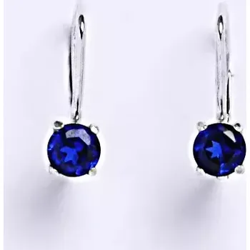 Náušnice Stříbrné náušnice spinely - NK1015 (Stříbrné náušnice se spinely 5 mm)