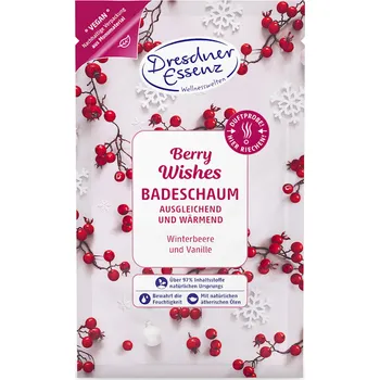 Koupelová sůl Dresdneressenz Pěnivá koupel - zimní plody Winter Berries 60g (Limitovaná edice)