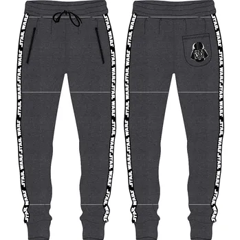 Eplus Pánské tepláky - Star Wars Darth Vader šedé Velikost - dospělý: M