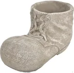 Květináč beton bota šedý 23x13x11 cm