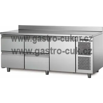 Coldline Chladící stůl TA17/3M s deskou a zadním lemem