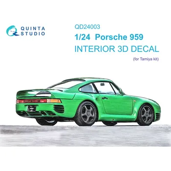 Plastikový model Quinta studio 1/24 Porsche 959 3D-Print.&col.Interior (TAM)