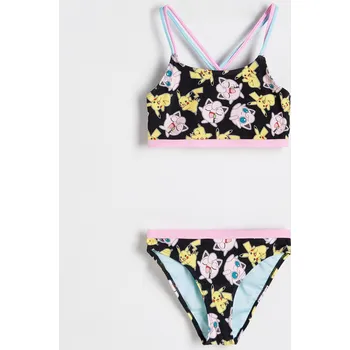 Dívčí spodní prádlo Reserved - Dvoudílné plavky Pokémon - černý - 2484U-99X - 2484U-99X-U12