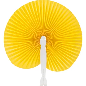 Karnevalový doplněk Plastový vějíř STILO - žlutý