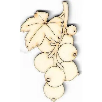 Překližka Výřez z překližky, M05/2, RYBÍZ, 6x3,5cm, 1ks