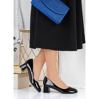 Dámské lodičky Listar Černé lakované lodičky 6608-8B.SH Velikost: 41