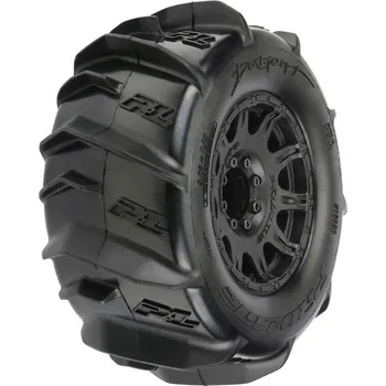 RC náhradní díl Pro-Line Pro-Line kolo 3.8", pneu Dumont, disk Raid H17 černý (2)