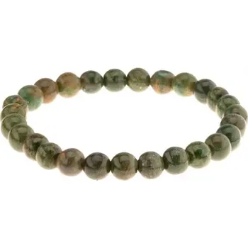 Náramek Pružný náramek na ruku, korálky v zelených odstínech, gumička
