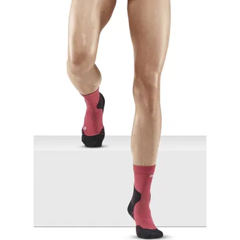 Dámské ponožky CEP Vysoké outdoorové kompresní ponožky LIGHT MERINO Dámské Velikost: III, Barvy: berry