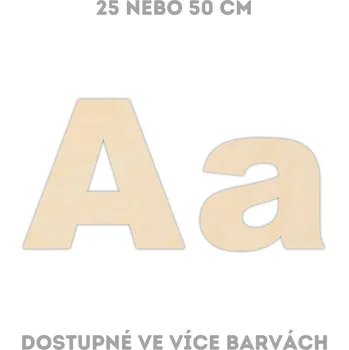 WoodenPuzzle.cz Dřevěná písmena na zeď - Classic Velikost: 25 cm