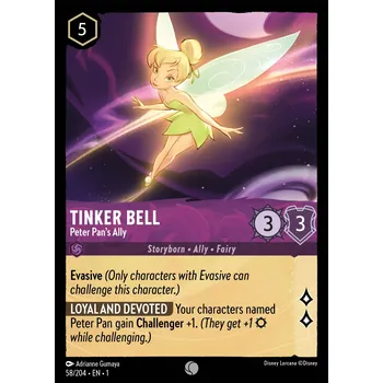 Karetní hra Tinker Bell 058/204 - The First Chapter Typ karty: Foil