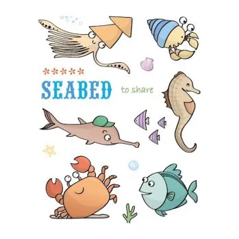 Dětské zboží Razítka gelová - Gelová razítka - Mořský svět - mořský koník, krab, ...