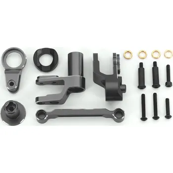 RC náhradní díl Traxxas mechanika řízení hliníková šedá