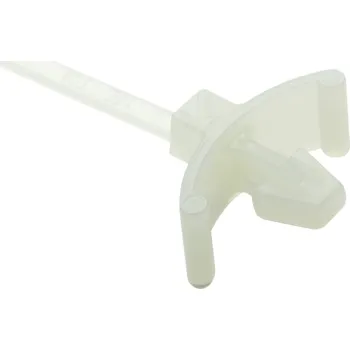 Stahovací páska HellermannTyton 126-00416, T18RSF-PA66HS-NA, stahovací pásky, 2.50 mm, 100 mm, přírodní, s rozpěrnou kotvou, žárově stabilizované , 1 ks