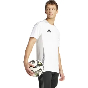 Míčový sport Triko Adidas Tiro 24 Competition bílo šedé Velikost: 140