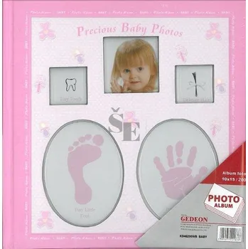 Fotoalbum Fotoalbum Baby 1 KD-46200WB 10x15 růžový 200 foto