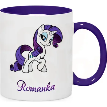 Gravírování Fotohrnek s tmavě modrým uchem a vnitřkem