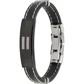 Náramek Šperky Eshop náramek černá 200 mm