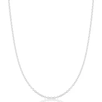 Řetízek Stříbrný řetízek 925 - plochá kulatá očka, kolmé napojování, 1,4 mm