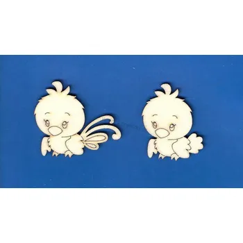 Překližka Výřez z překližky, P43/1, STŘAPATÝ PTÁČEK-dlouhý ocásek, 5,5x5cm, 1ks