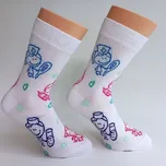 Dámské ponožky Trepon Ambulance, bílé (bavlněné ponožky pro zdravotníky)