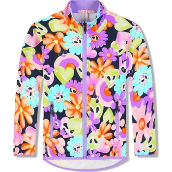 Chlapecká mikina Dívčí mikina - KUGO EM9327, tmavě modrá / fialková Barva: Mix barev, Velikost: 116