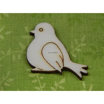 Stavební deska Výřez z překližky, Z107/3, MALINKÝ PTÁČEK III., 2,3x2,6cm, 1ks