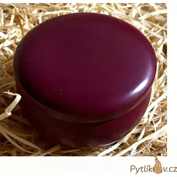 Svíčka Sójová svíčka s dřevěným knotem Višeň a švestka90g (Přírodní svíčka ze sojového vosku s dřevěným knotem. Svíčka s vůní Višeň a švestka.)