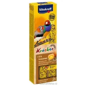 Krmivo pro ptáka Vitakraft Bird Kräcker exoti egg finch tyč 2ks