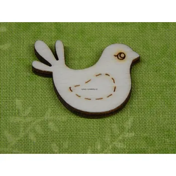 Překližka Výřez z překližky, Z107/2, MALINKÝ PTÁČEK II., 1,8x2,5cm, 1ks