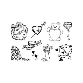 Hračka Gelová razítka- Valentýn