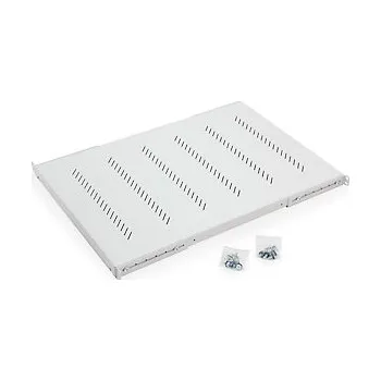 modulární přístroj a rozvaděč TRITON 19''police H4 perforovaná 1U/750mm,max.150kg šedá RAC-UP-750-H4