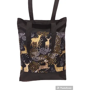 Nepromokavá nákupní taška "zlatý jelen"