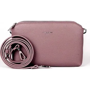 Kabelka Tříoddílová malá starorůžová crossbody kabelka David Jones CM6905
