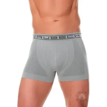 Boxerky Pánské boxerky BX00501A BRUBECK bavlna červená tmavá S