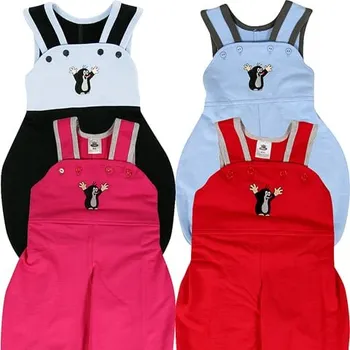 Dětské tepláky s laclem a obrázkem KRTEČKA KR 789 magenta 80