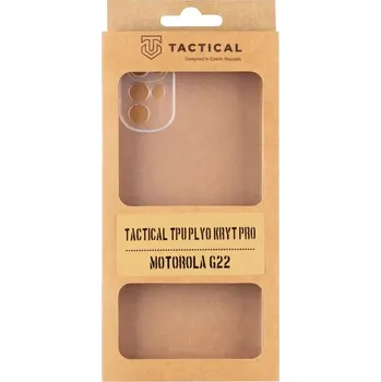 Pouzdro na mobilní telefon Tactical TPU Plyo kryt pro Motorola G22 Transparent